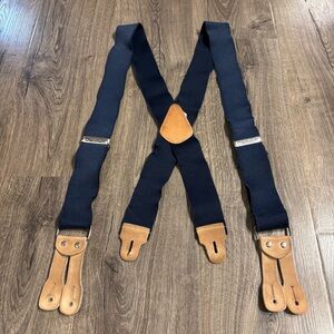 Carhartt Men's Rugged Flex Dungaree Suspenders Navy Blue